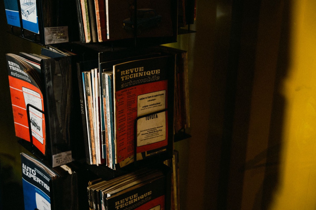 Stack of specialized technical and scientific reference books